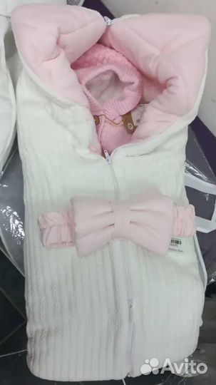 Конверт на выписку для девочки осень-зима