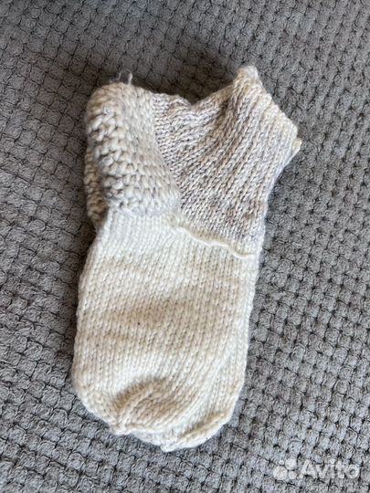 Носки шерстяные вязаные