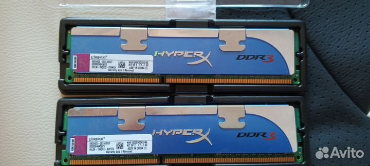 Оперативная память ddr3 HyperX 4 gb (2x2) 1600mhz
