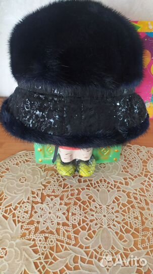 Шапка норковая женская