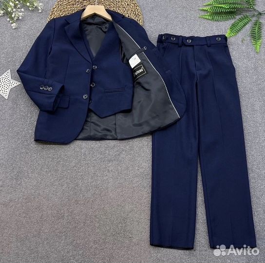 Школьный костюм тройка для мальчика 110-152
