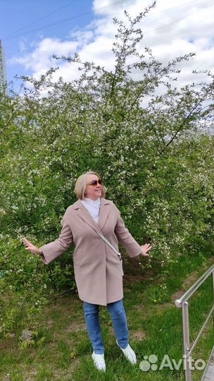 Пальто женское демисезонное 48 50 драповое