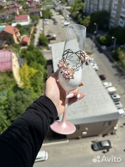 Бокалы свадебные аксессуары