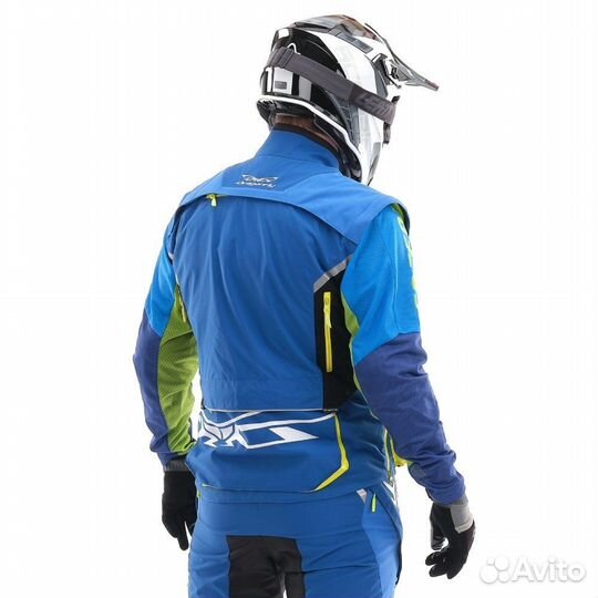 Куртка Эндуро Freeride DF Blue-Yellow 2023