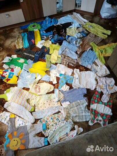 Два огромных пакета детских вещей на мальчика с ро