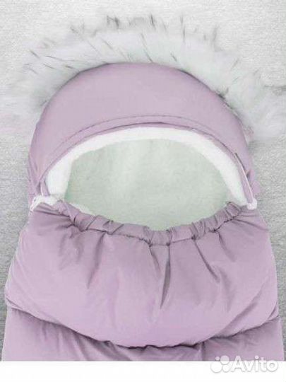 Зимний конверт в коляску новый