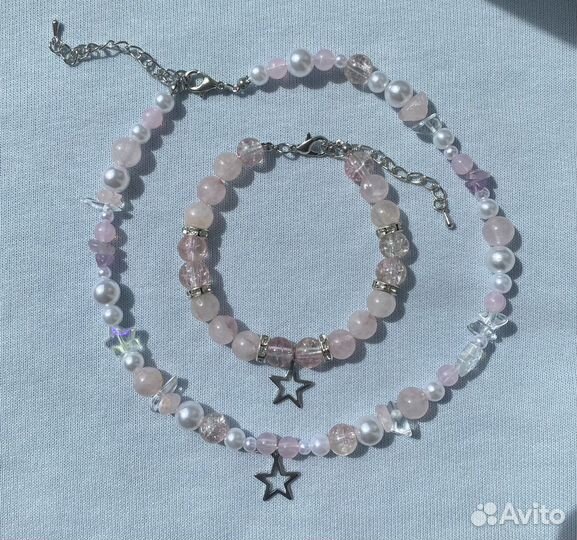 Набор ожерелье и браслет