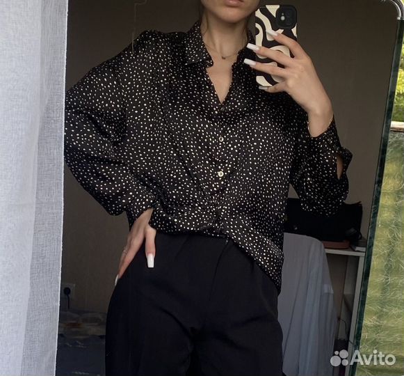 Блузка шелковая