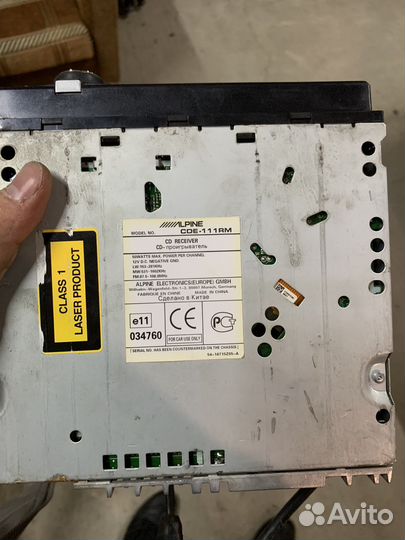 Магнитола Alpine cde 111 rm