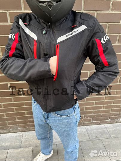 Мотокуртка с защитой и вентиляцией (бронебойная)