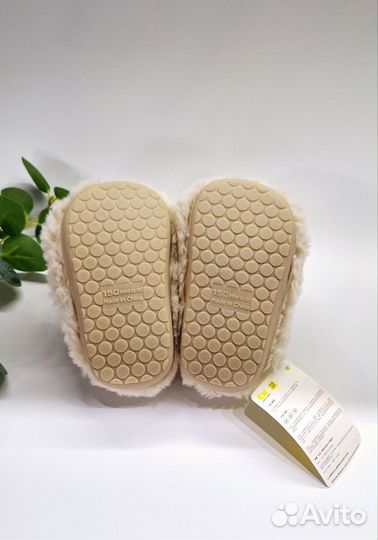 Тапочки домашние детские с ушками 21 22