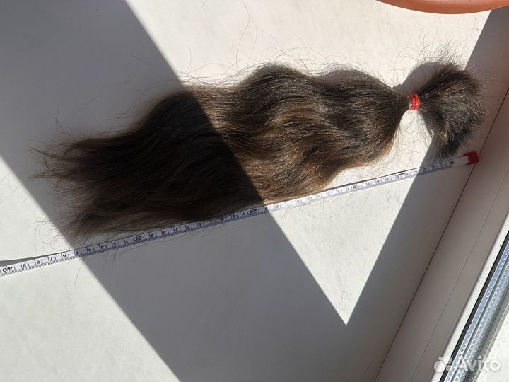 Хвост из натуральных волос