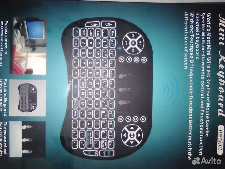 Клавиатура беспроводная с мышкой новая