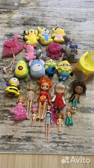 Игрушки пакетом для девочки
