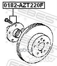Ступица передняя 0182AZT220F Febest