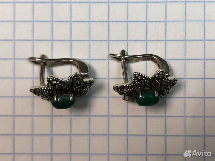 Серьги серебро