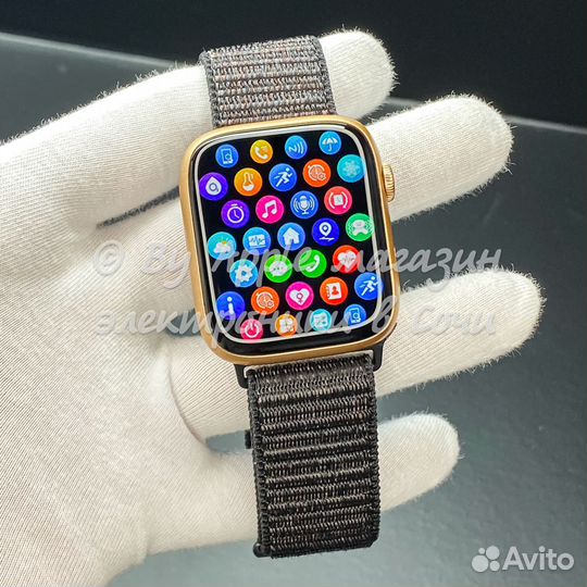 Apple Watch 9 45mm (ориг экран, gold нейлон)