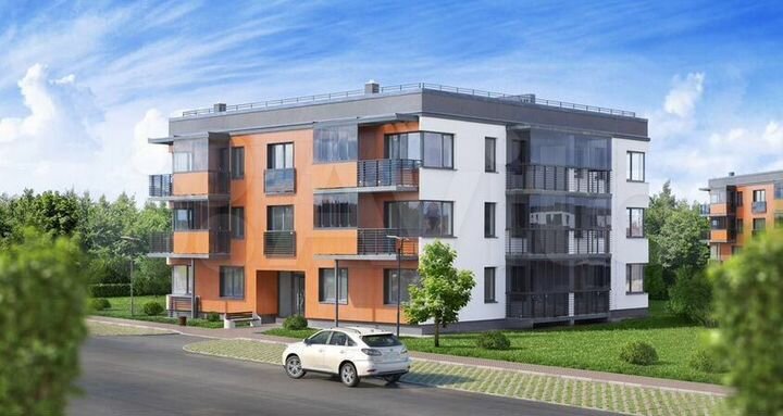 1-к. квартира, 41,3 м², 1/4 эт.