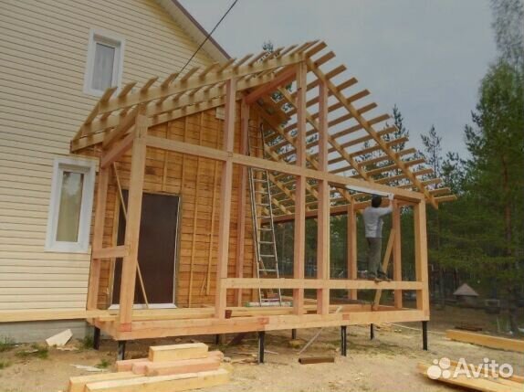 Постройка веранд терасс беседок