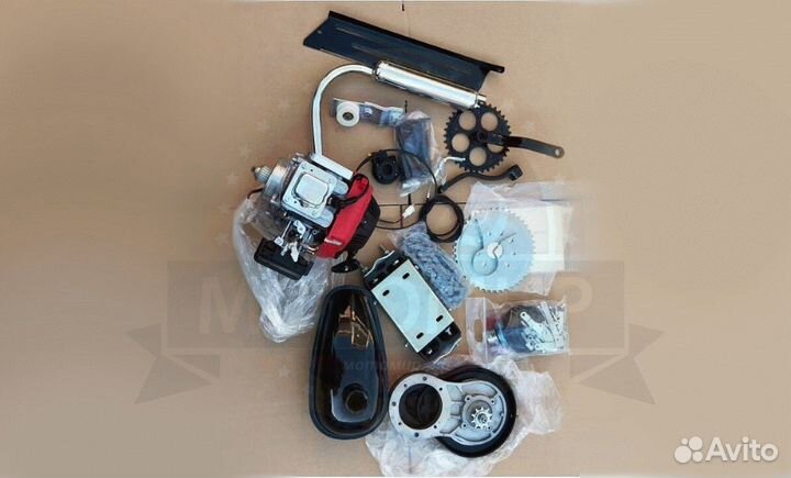 Веломотор 4-х тактный ременной редуктор