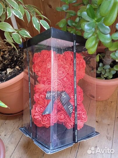 Мишка из роз