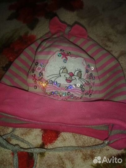 Шапка для девочки на 3-4 года