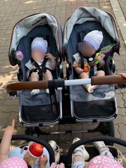 Коляска для двойни 3 в 1 bugaboo donkey twins