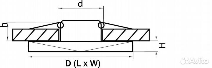Светильник встраиваемый