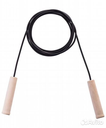 Скакалка резиновая с деревянной ручкой, 3,80 м