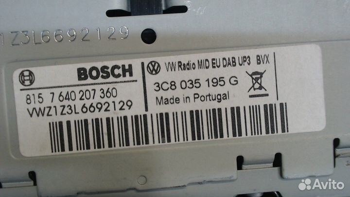 Магнитола Volkswagen Golf 6, 2011