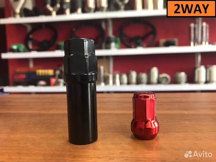 Гайки - секретки Красные Taigiro М12*1.5 и 1.25