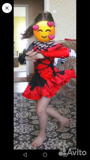 Платье для выступлений фигурное катание рост 110