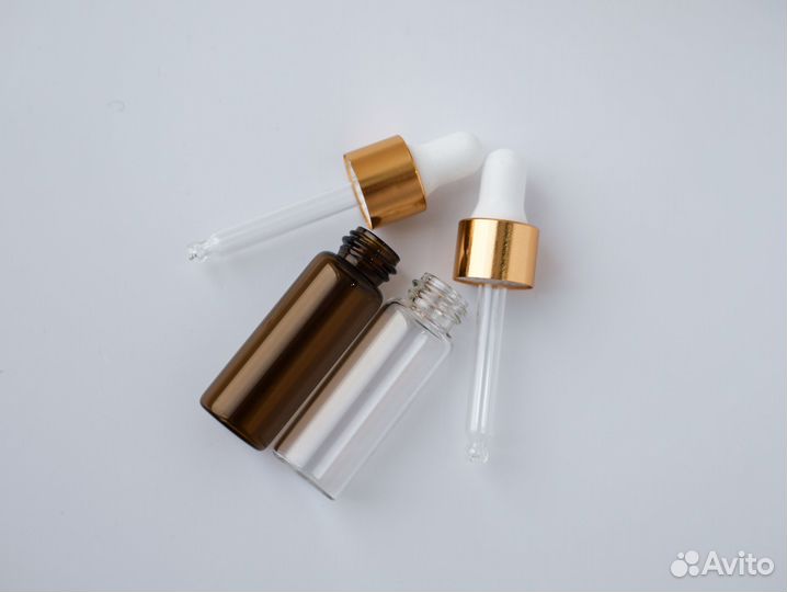 Стеклянный флакон 5мл с пипеткой