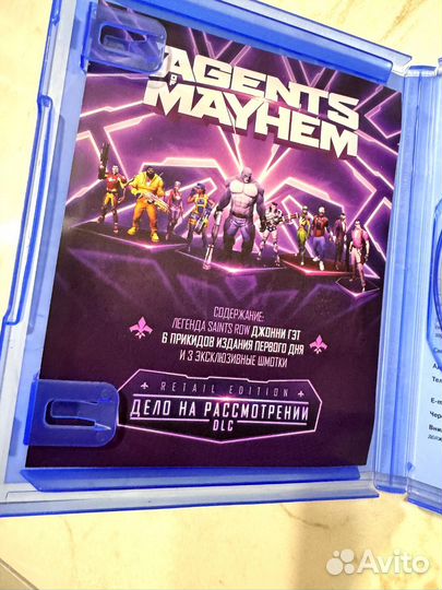 Диск agents OF mayhem ps4, ps5