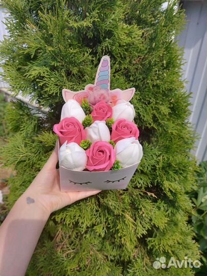 Букеты из мыльных цветов