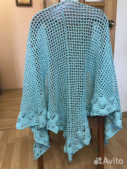 Платки шали вязаные ручной работы. Новые