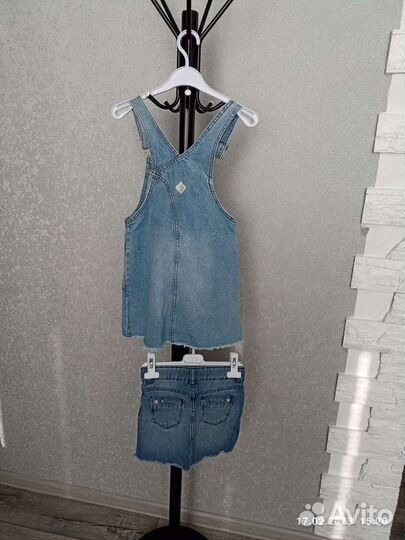 Джинсовые вещи юбка, сарафан, брюки