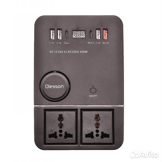 Автомобильный инвертор (220В/200Вт)