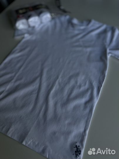 Футболка белая для мальчика u.s.polo assn 158