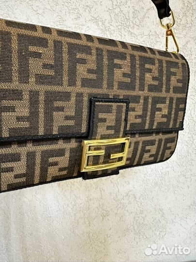 Сумка fendi baguette текстильная