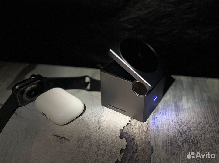 Беспроводное зу аналог Anker Cube с MagSafe 3в1