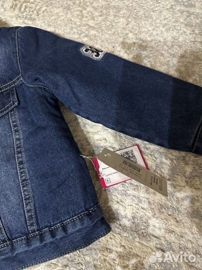 Джинсовая куртка с мехом на мальчика