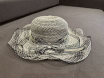 Шляпа женская бу летняя серая