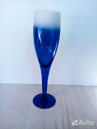 Фужеры посуда кобальт хрусталь цветное стекло СССР