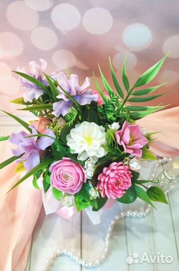 Букет цветов из мыла