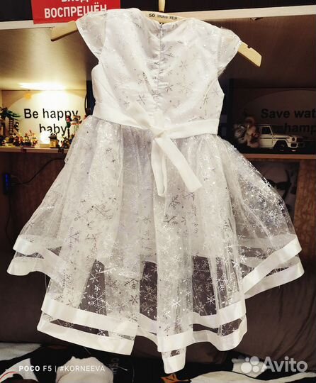 Платье снежинки 104