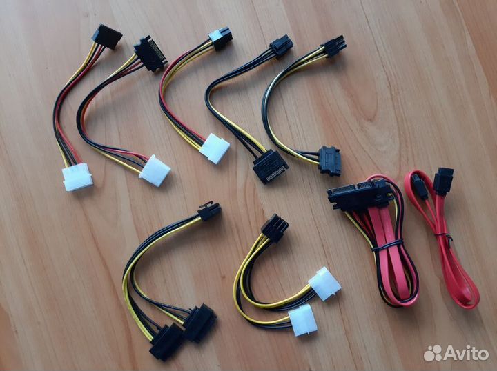 Переходники молекс сата для компьютера и видеокарт