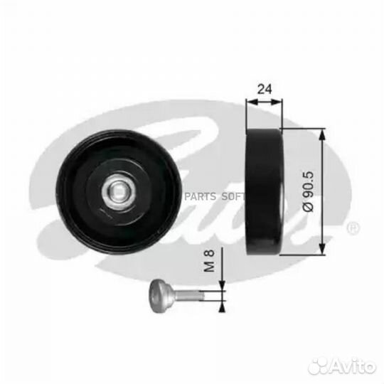 Gates T36251 Ролик обводной приводного ремня