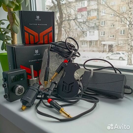 Тату машинка набор (педаль, блок питания и тд)