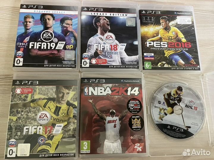 Слешеры / спорт ps3 UFC MK NBA NHL FIFA19